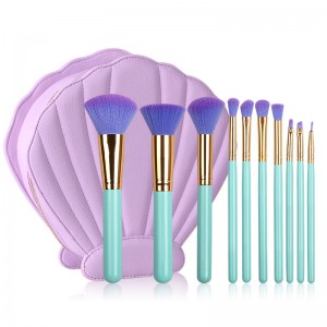 10PCS Shell Bag Makeup Brush Set-JC14002