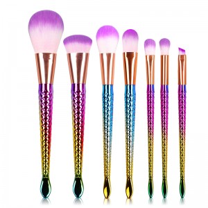 7pcs Hair Unicorn Cosmetic Make Up Brushes Set-JC14003-8