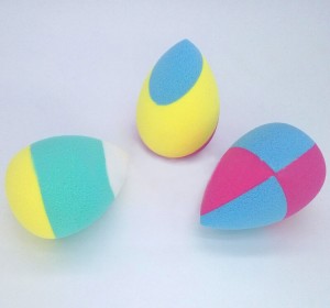Eco-friendly multi color 3D makeup sponge-JC15004-7