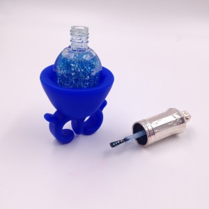 Wearable Silicone Rubber Soft Nail Polish Bottle Holder Ring-JC44001